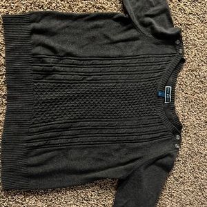 Gray Karen Scott 3/4 sleeve sweater